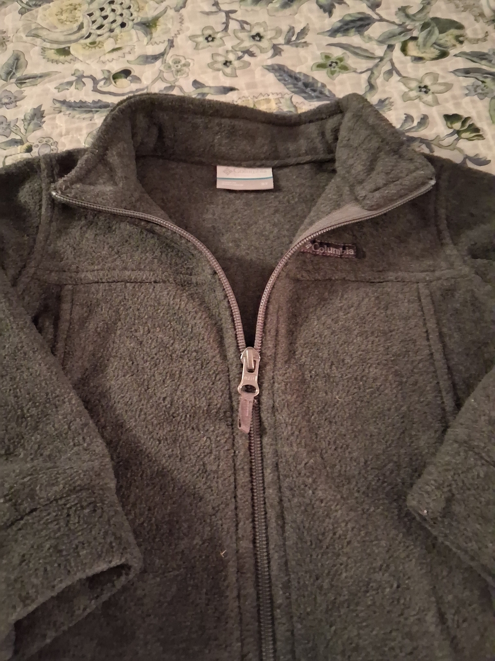 Columbia Kids Olive Green Full-Zip Fleece Jacket